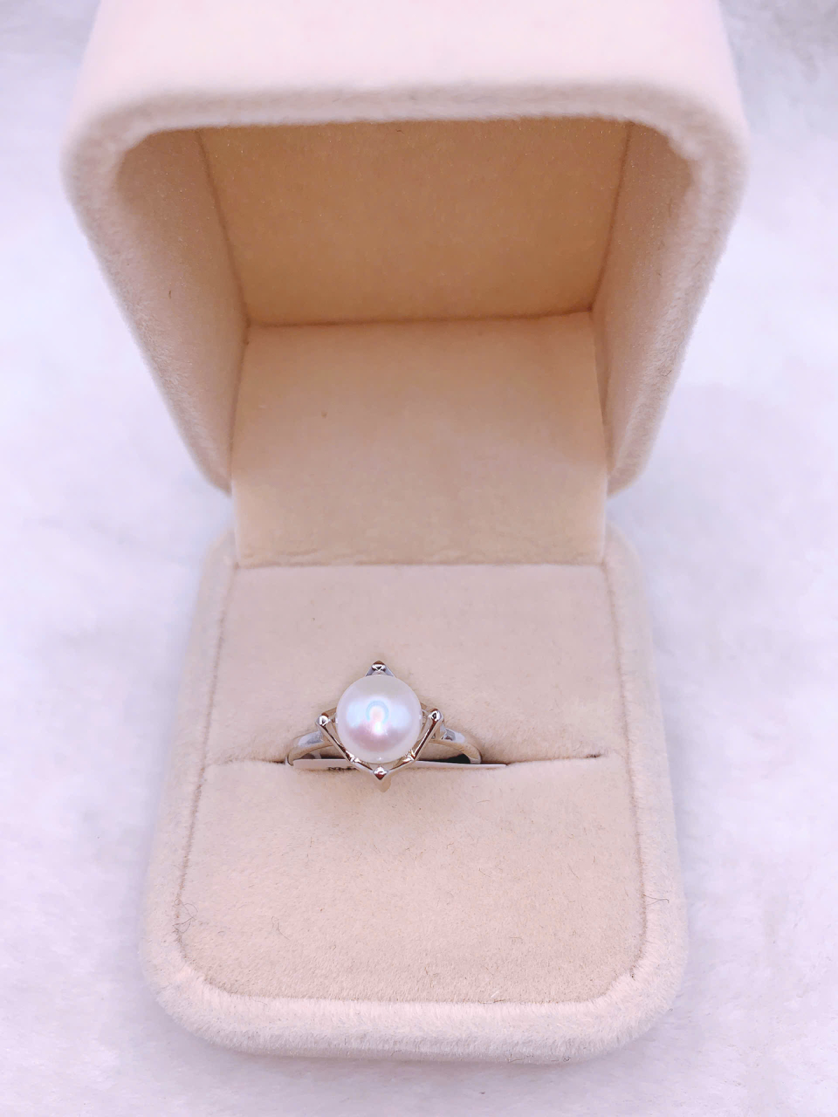 Nhẫn Ngọc Trai Bạc 925-GP1221