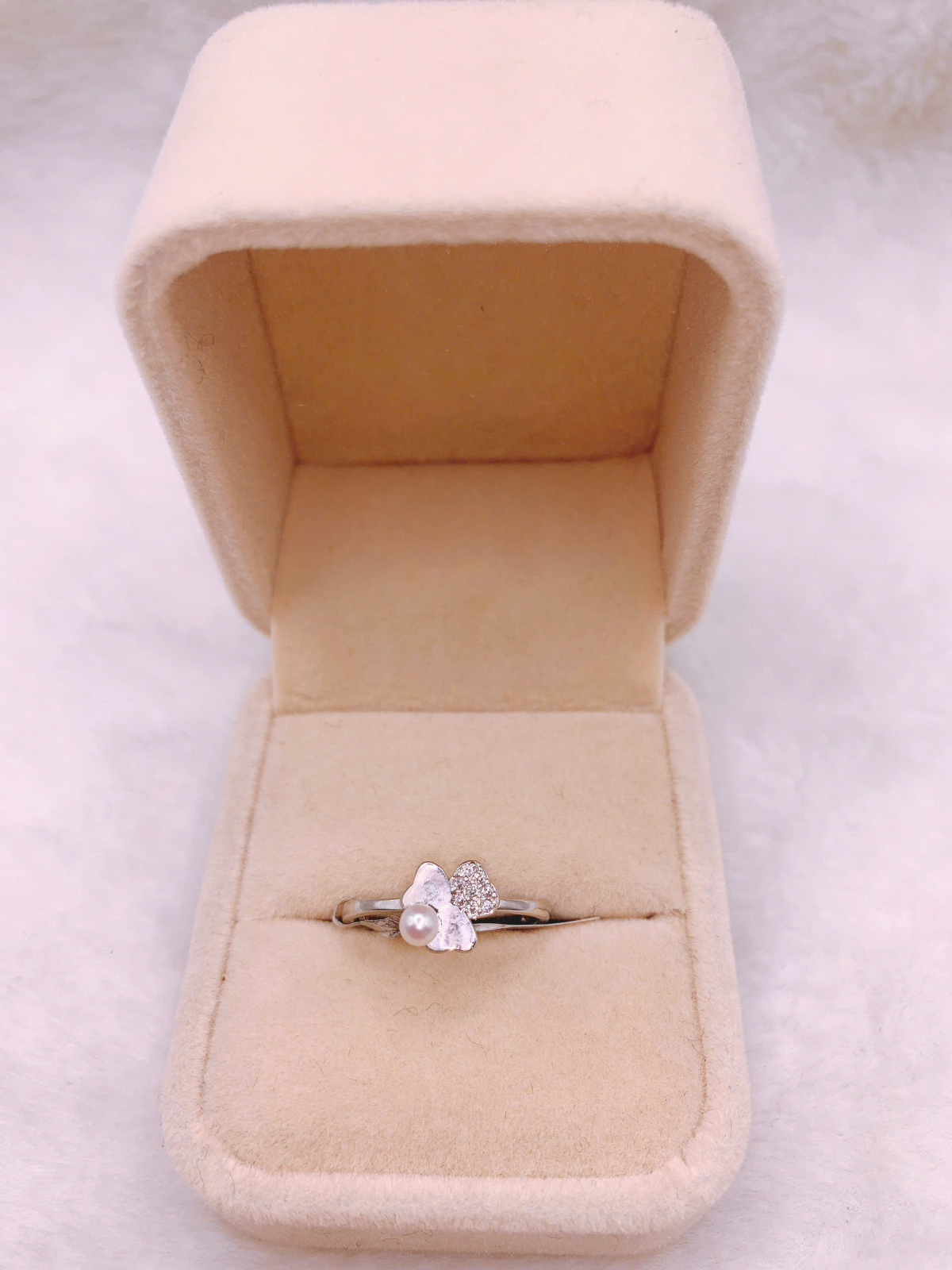 Nhẫn Ngọc Trai Bạc 925-GP592