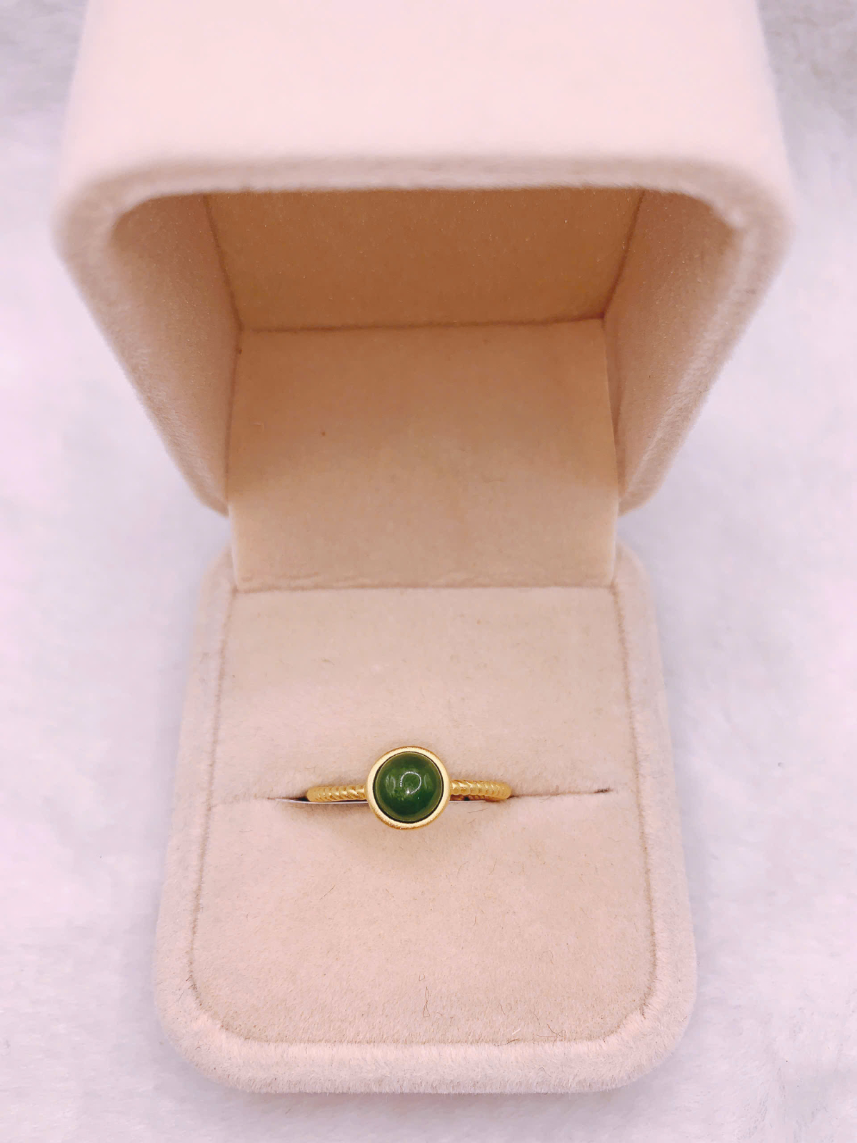 Nhẫn Ngọc Bích Canada Bạc 925 - NET088