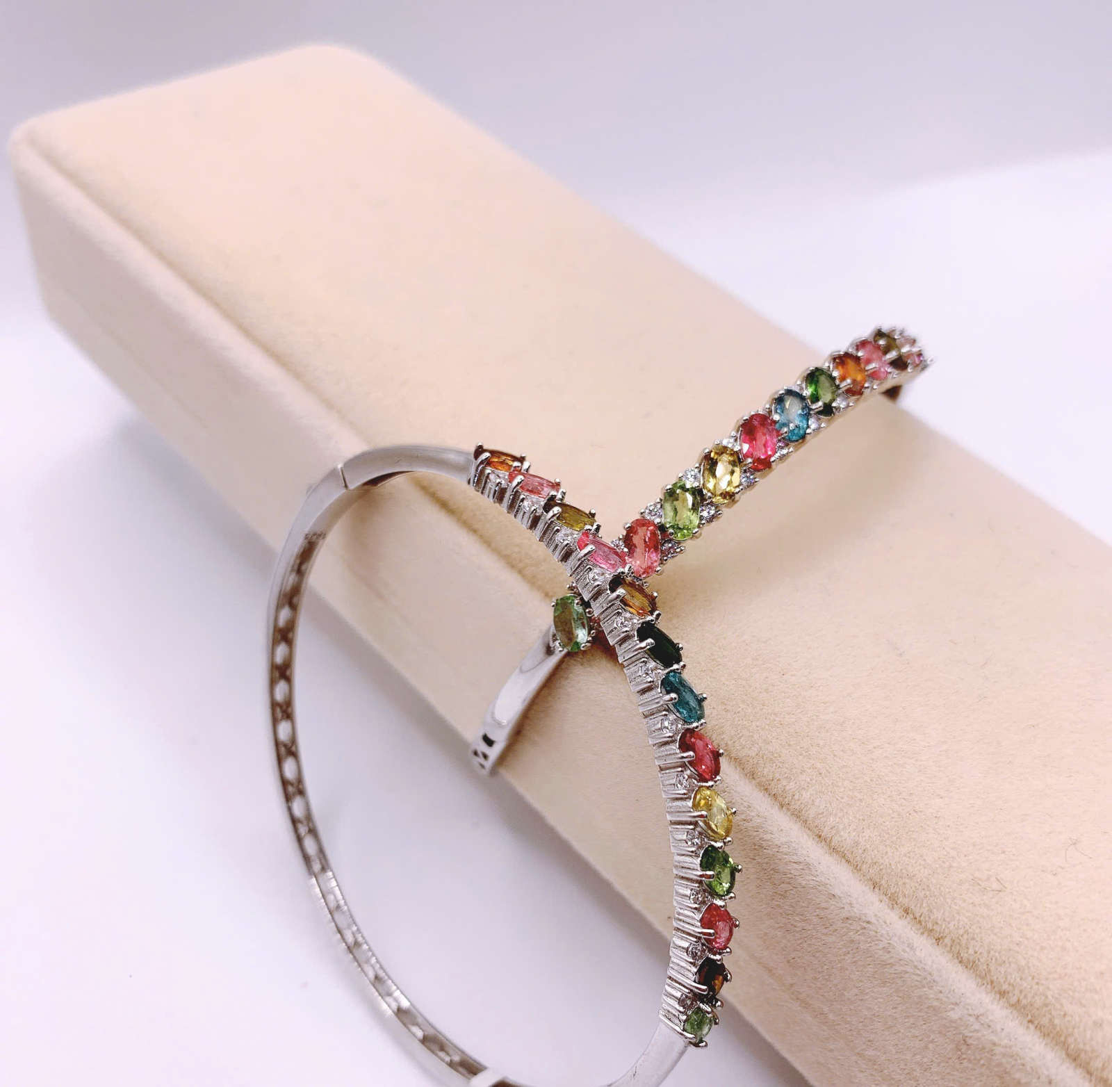 Lắc Tay Đá Tourmaline Bạc 925 - BTM075