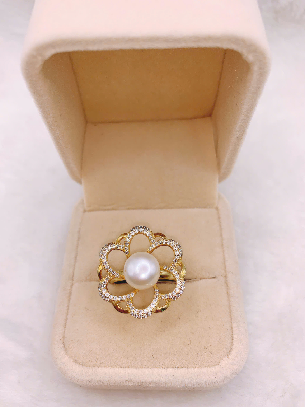 Nhẫn Ngọc Trai Bạc 925-FW054