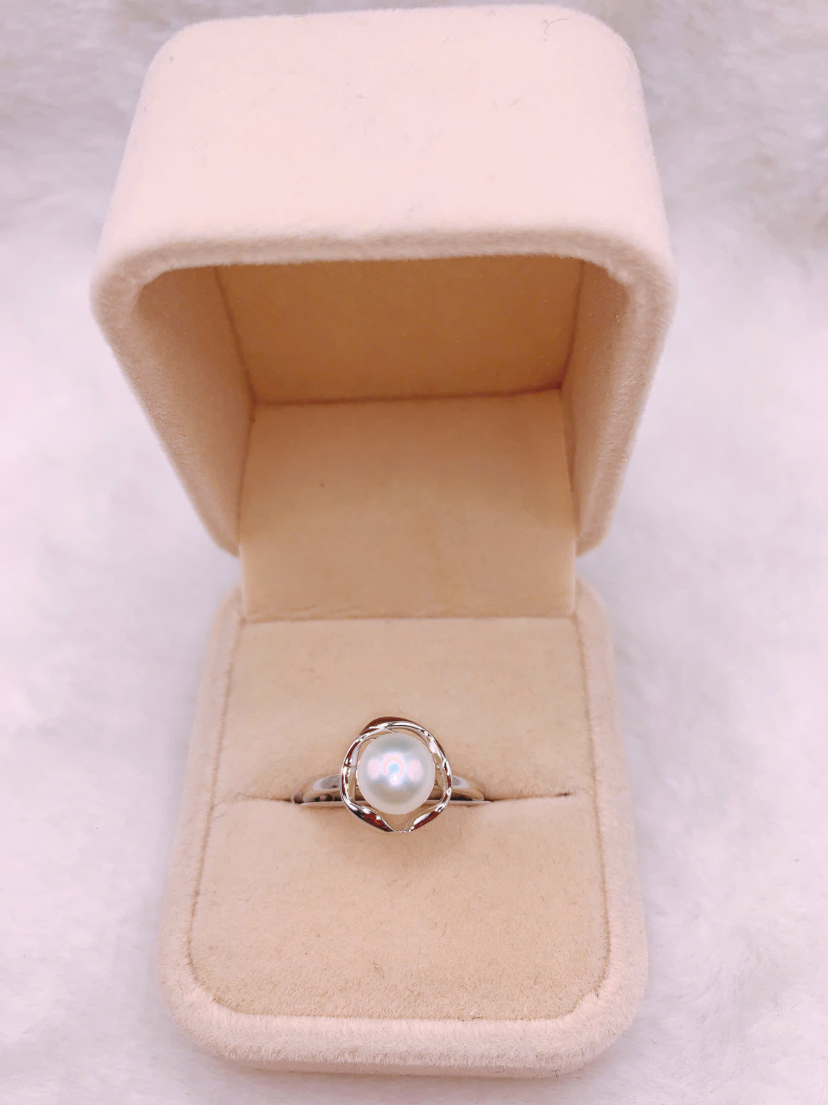 Nhẫn Ngọc Trai Bạc 925-GP1237