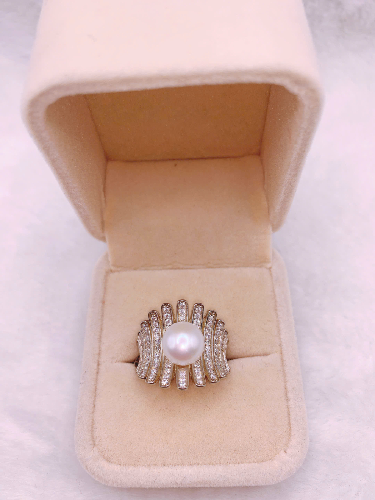 Nhẫn Ngọc Trai Bạc 925-FW063