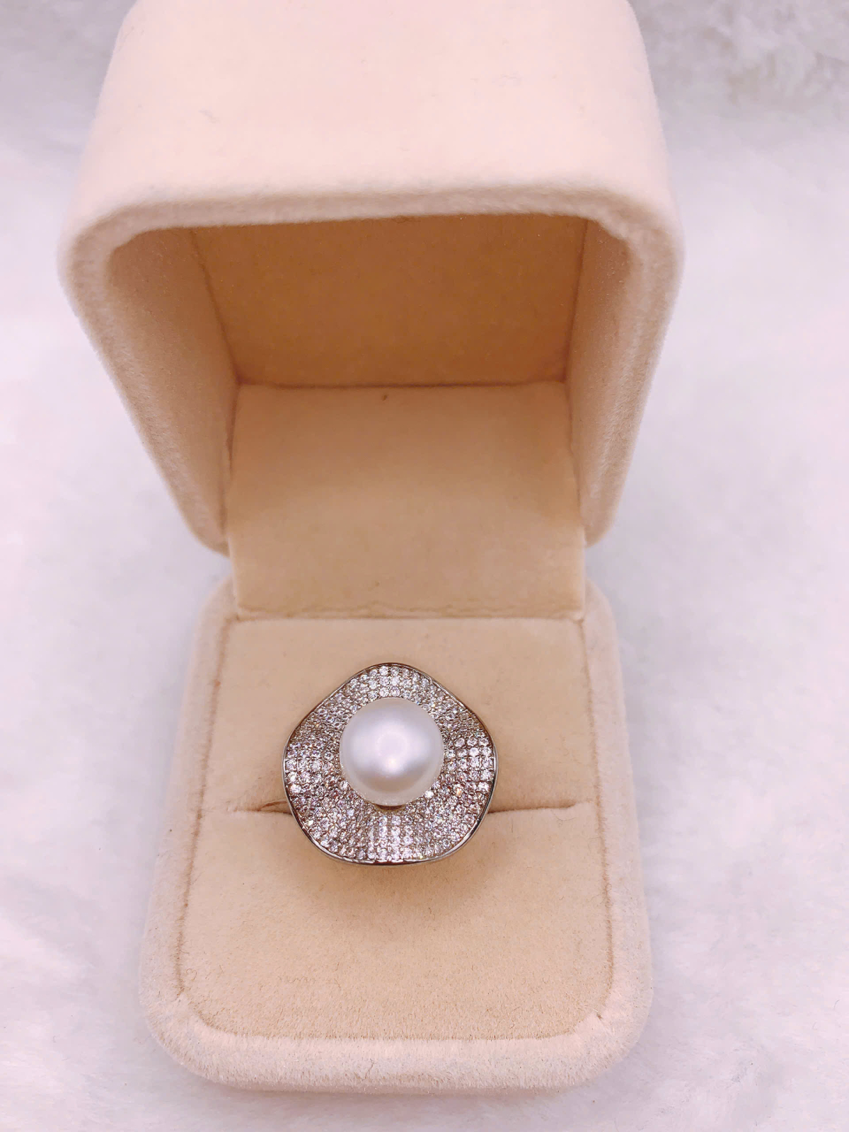 Nhẫn Ngọc Trai Bạc 925-FW038