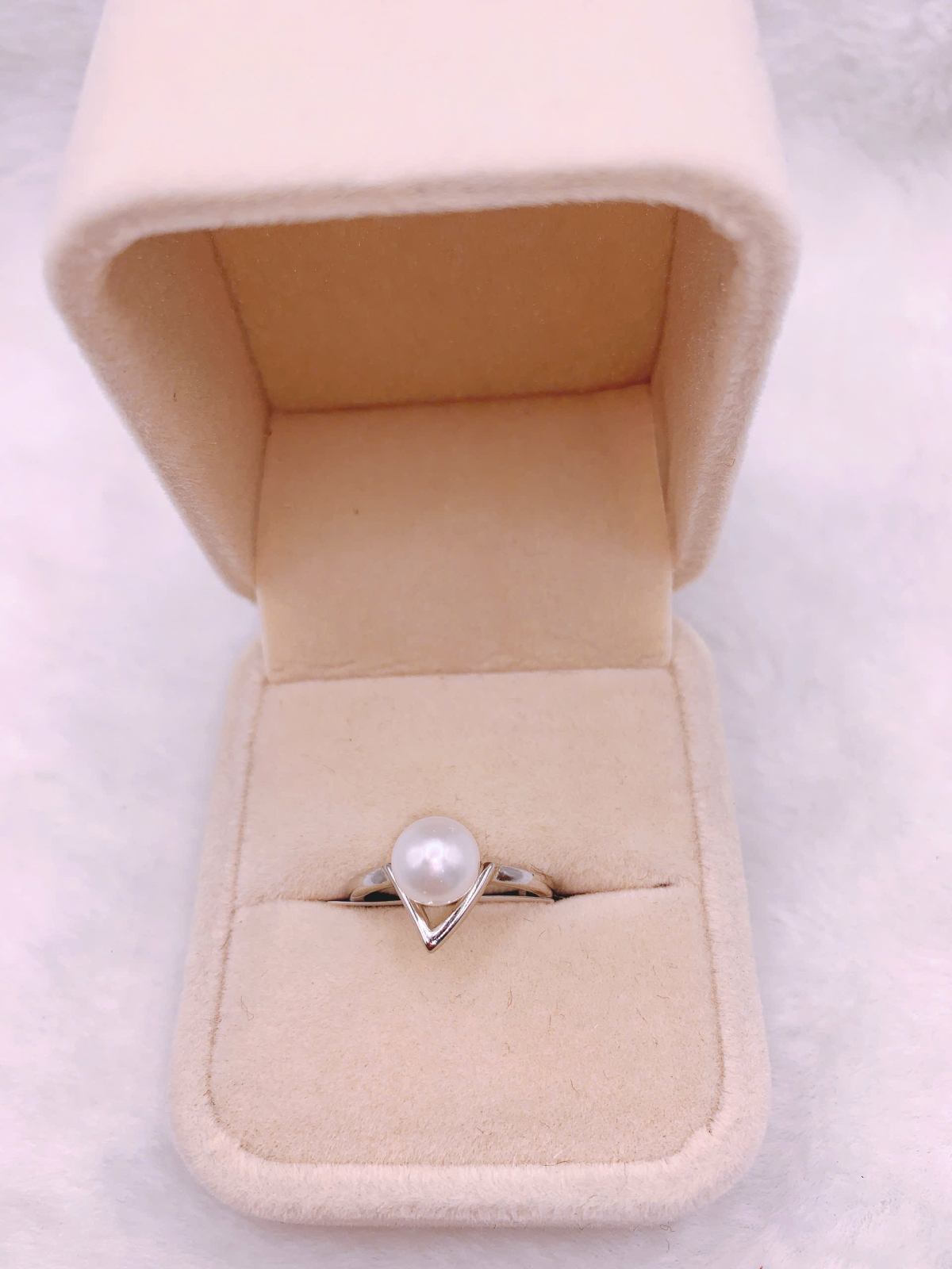 Nhẫn Ngọc Trai Bạc 925-FW089