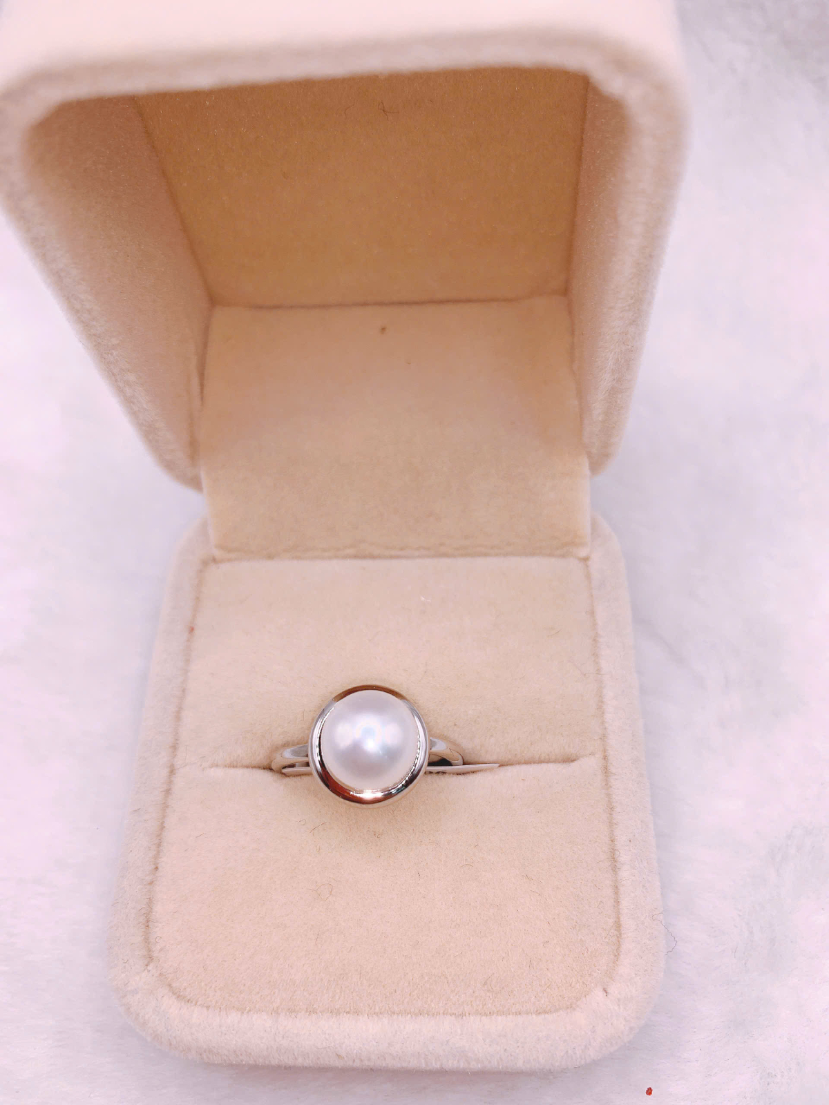 Nhẫn Ngọc Trai Bạc 925-GP217