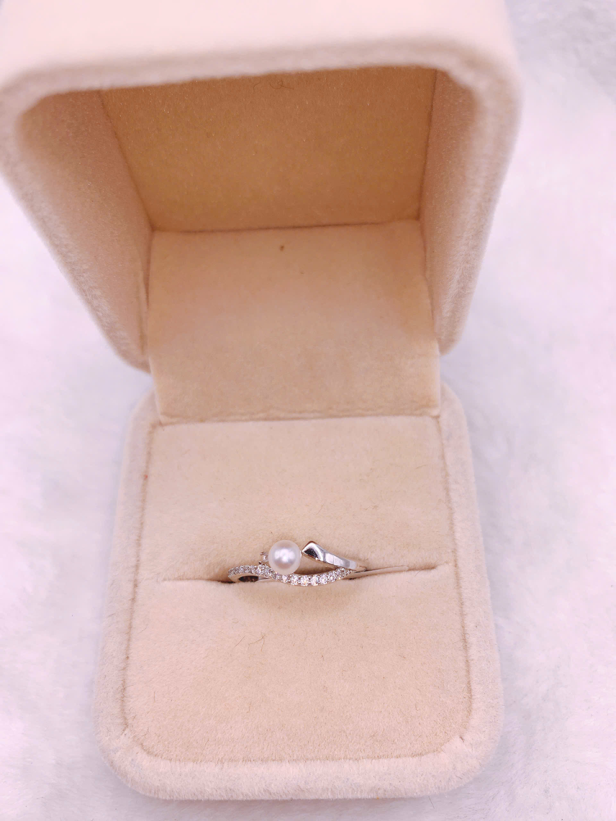 Nhẫn Ngọc Trai Bạc 925-GP565