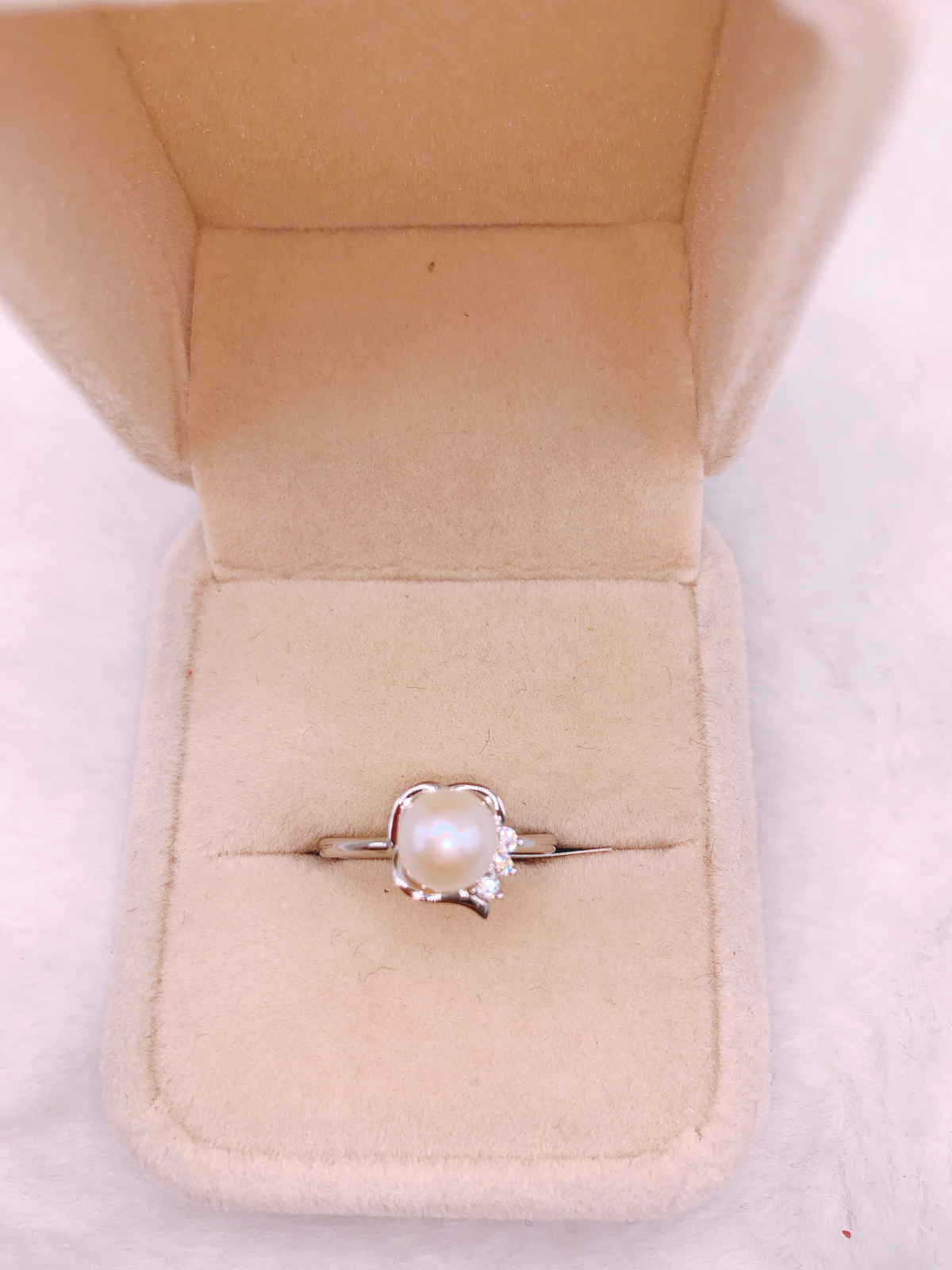 Nhẫn Ngọc Trai Bạc 925-GP047