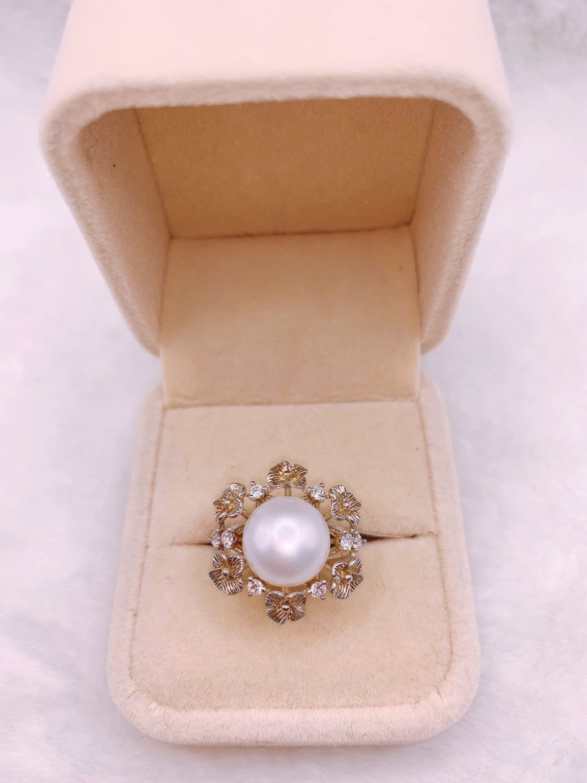 Nhẫn Ngọc Trai Bạc 925-FW080