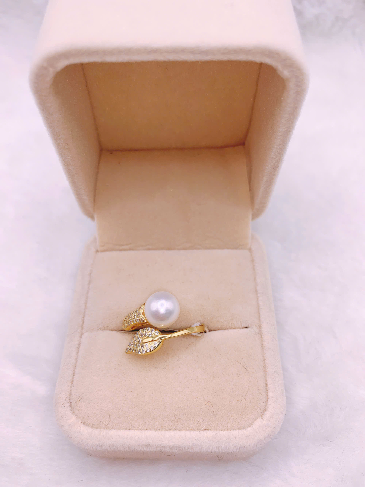 Nhẫn Ngọc Trai Bạc 925-FW041