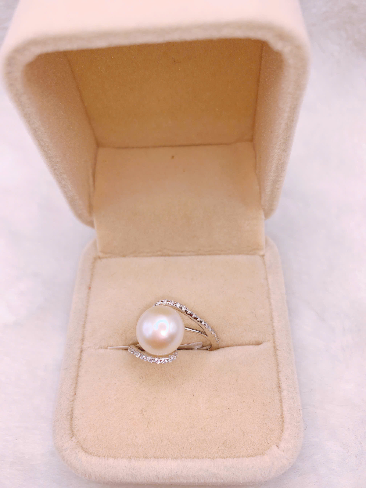 Nhẫn Ngọc Trai Bạc 925-GP293