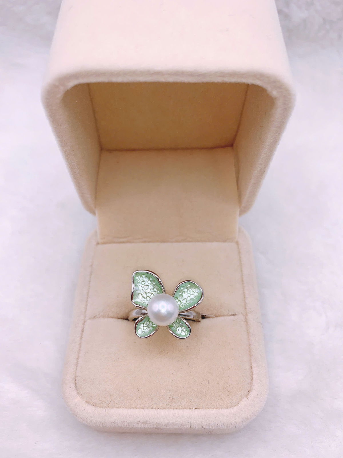 Nhẫn Ngọc Trai Bạc 925-FW056