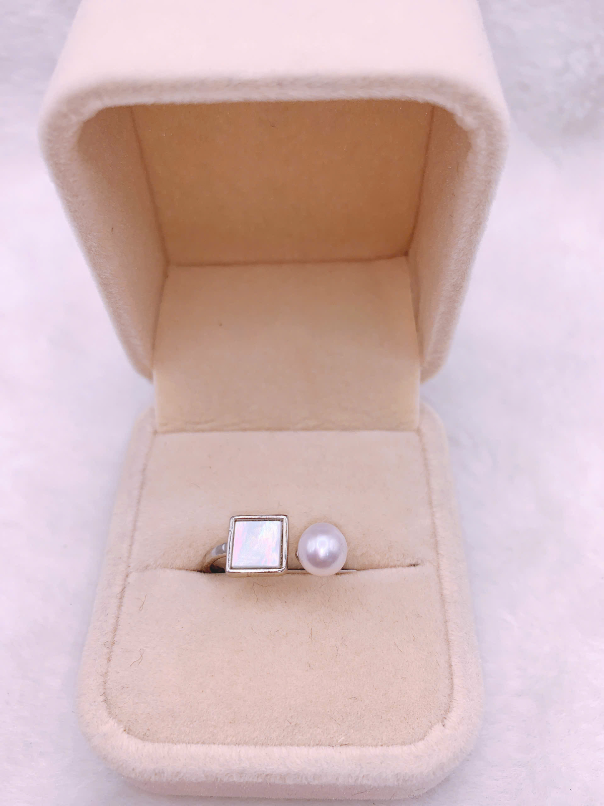 Nhẫn Ngọc Trai Bạc 925-FW088