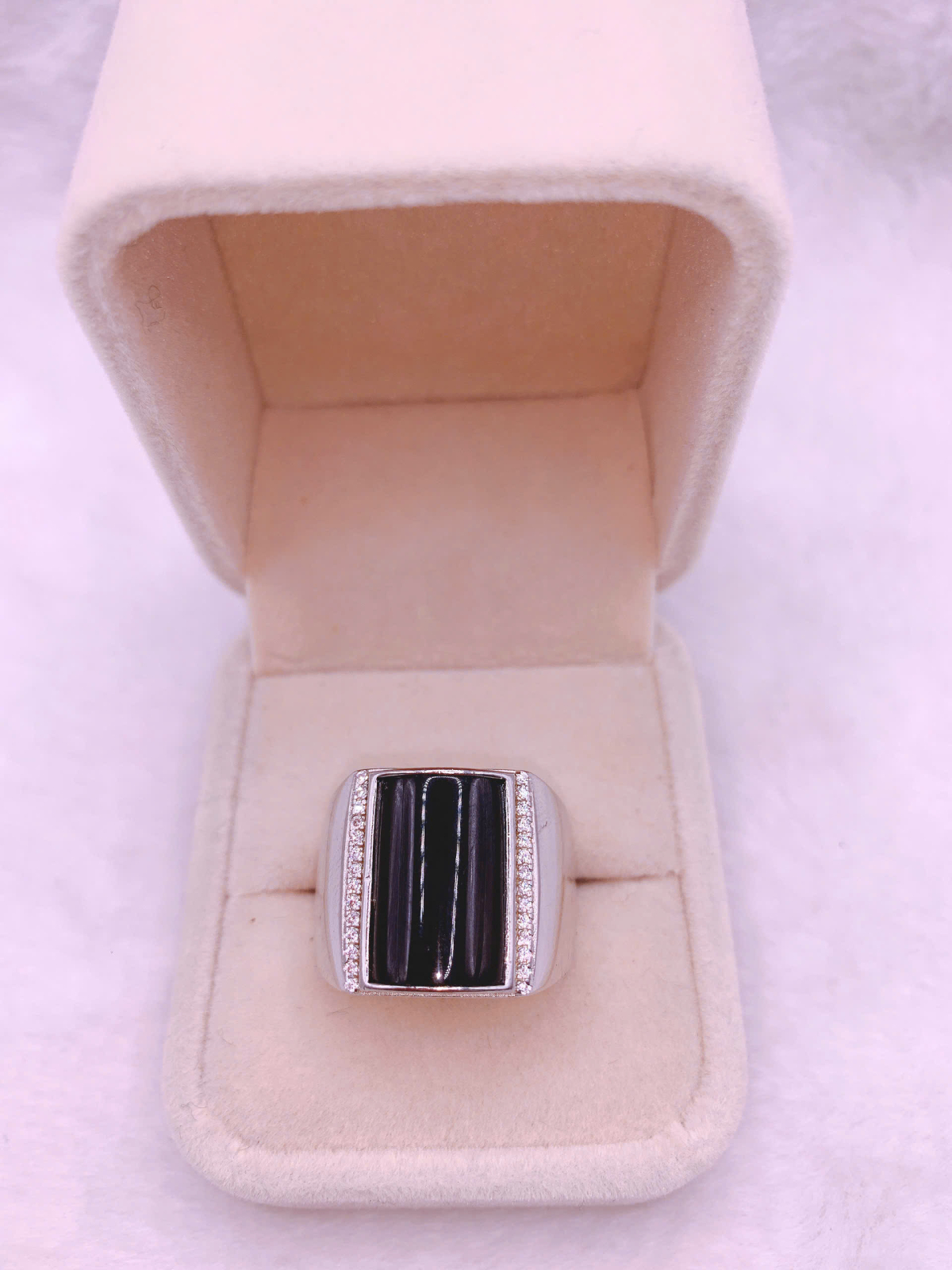 Nhẫn Ngọc Bích Canada Bạc 925 - NET092