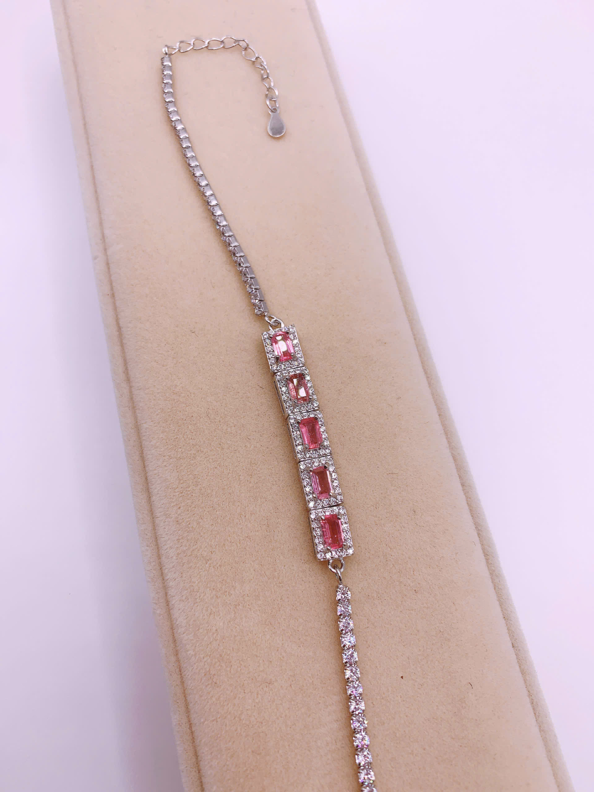 Lắc Tay Đá Tourmaline Bạc 925 - BTM024