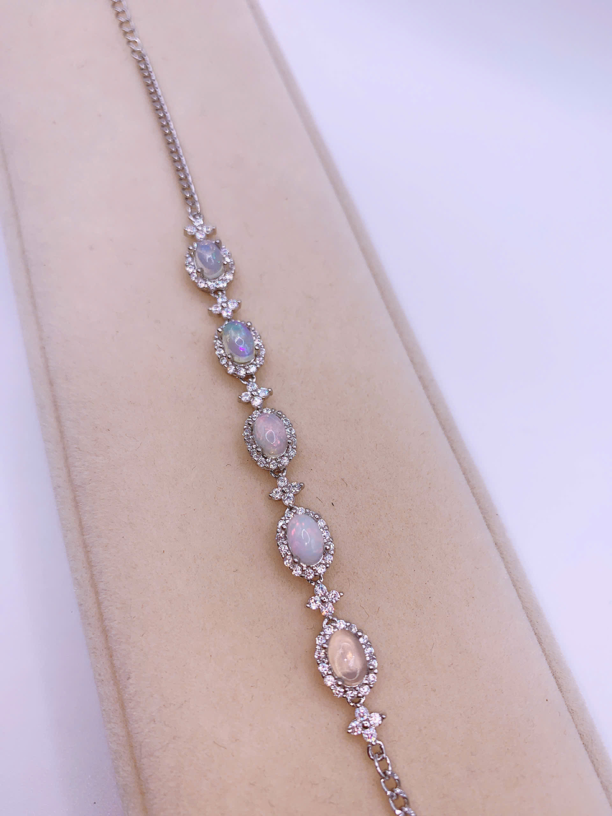 Lắc Tay Đá Opal Bạc 925 - BBO047