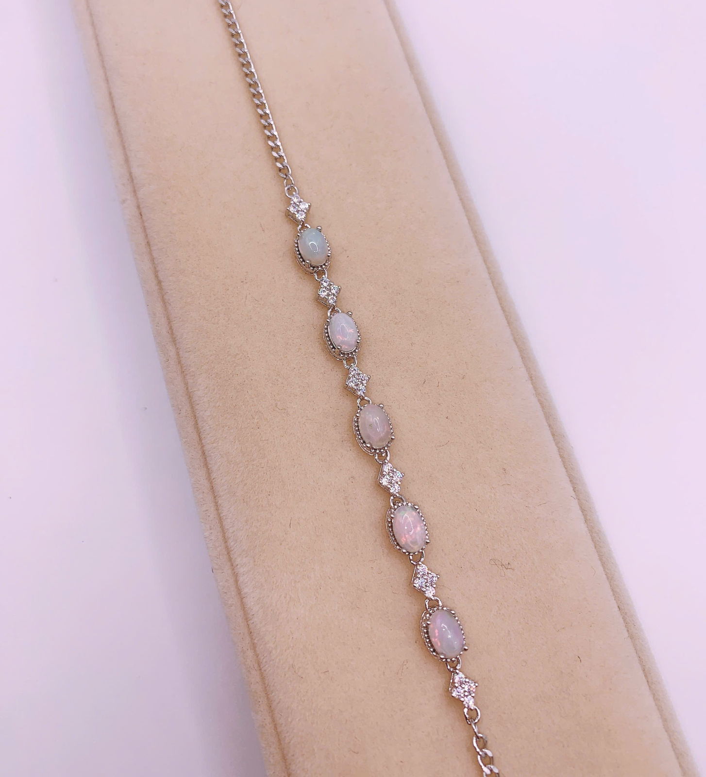Lắc Tay Đá Opal Bạc 925 - BBO048