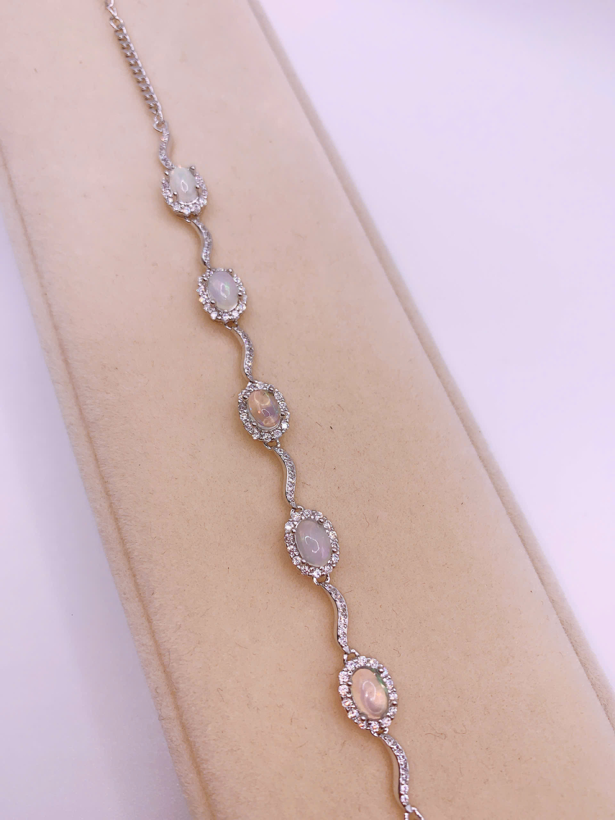 Lắc Tay Đá Opal Bạc 925 - BBO054