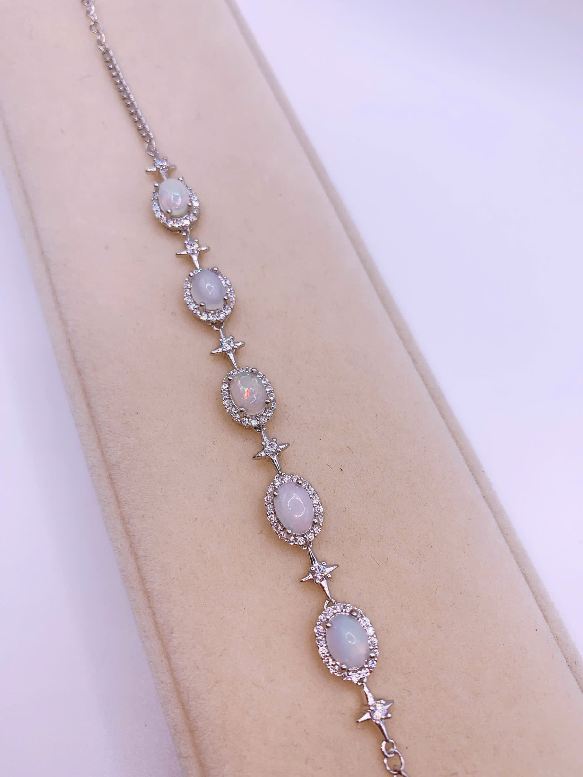 Lắc Tay Đá Opal Bạc 925 - BBO055