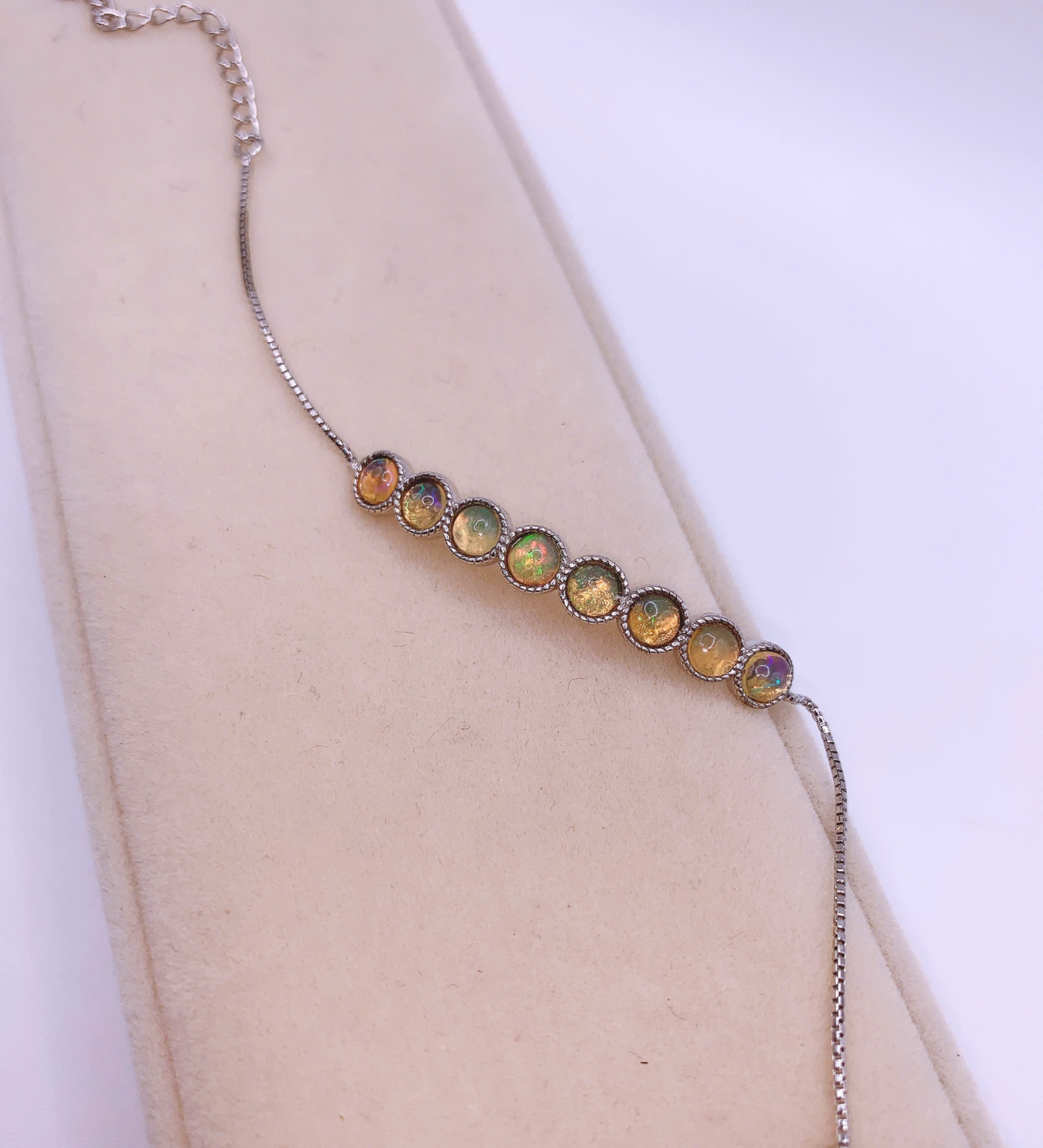 Lắc Tay Đá Opal Bạc 925 - BBO020