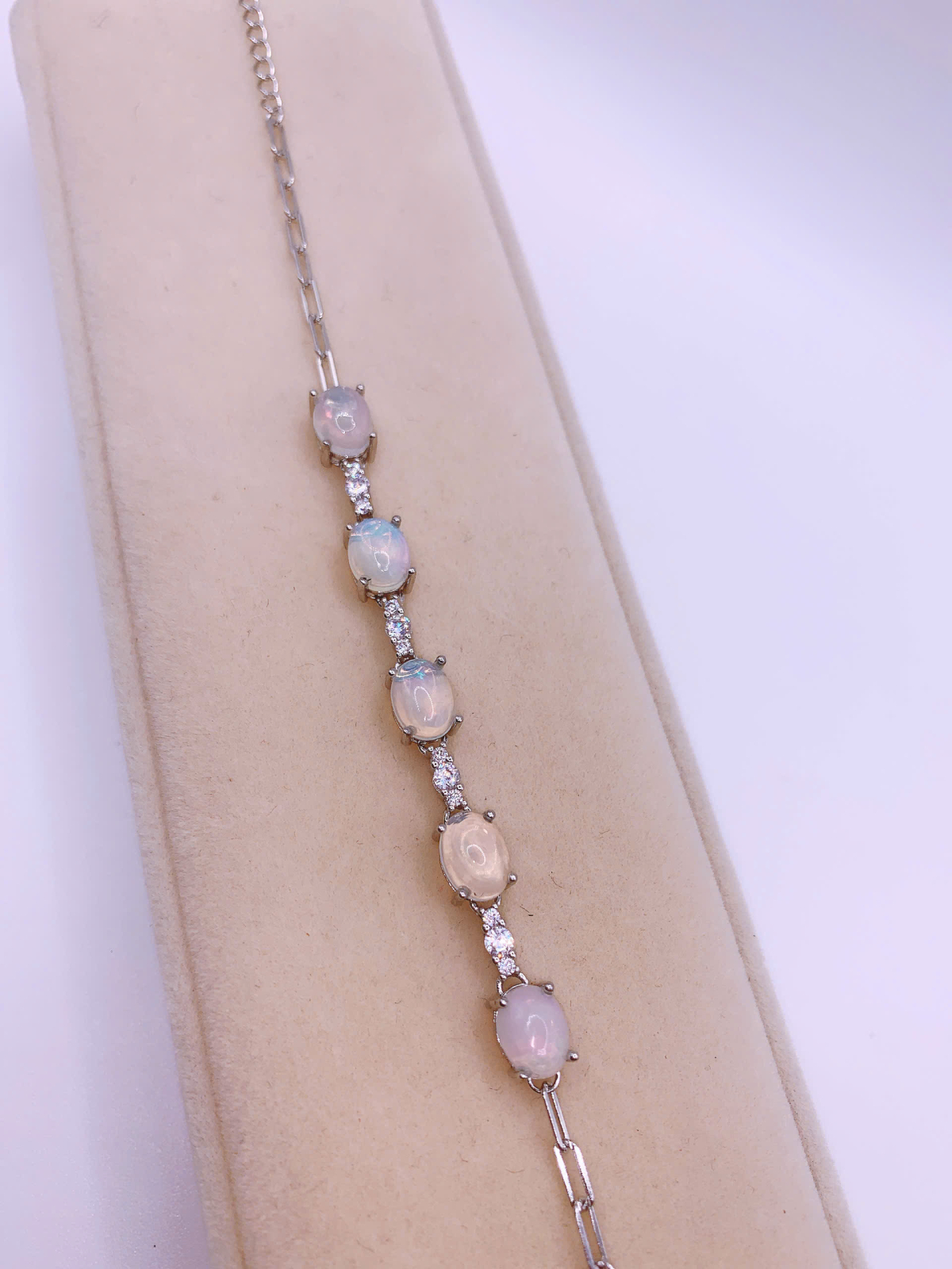 Lắc Tay Đá Opal Bạc 925 - BBO041