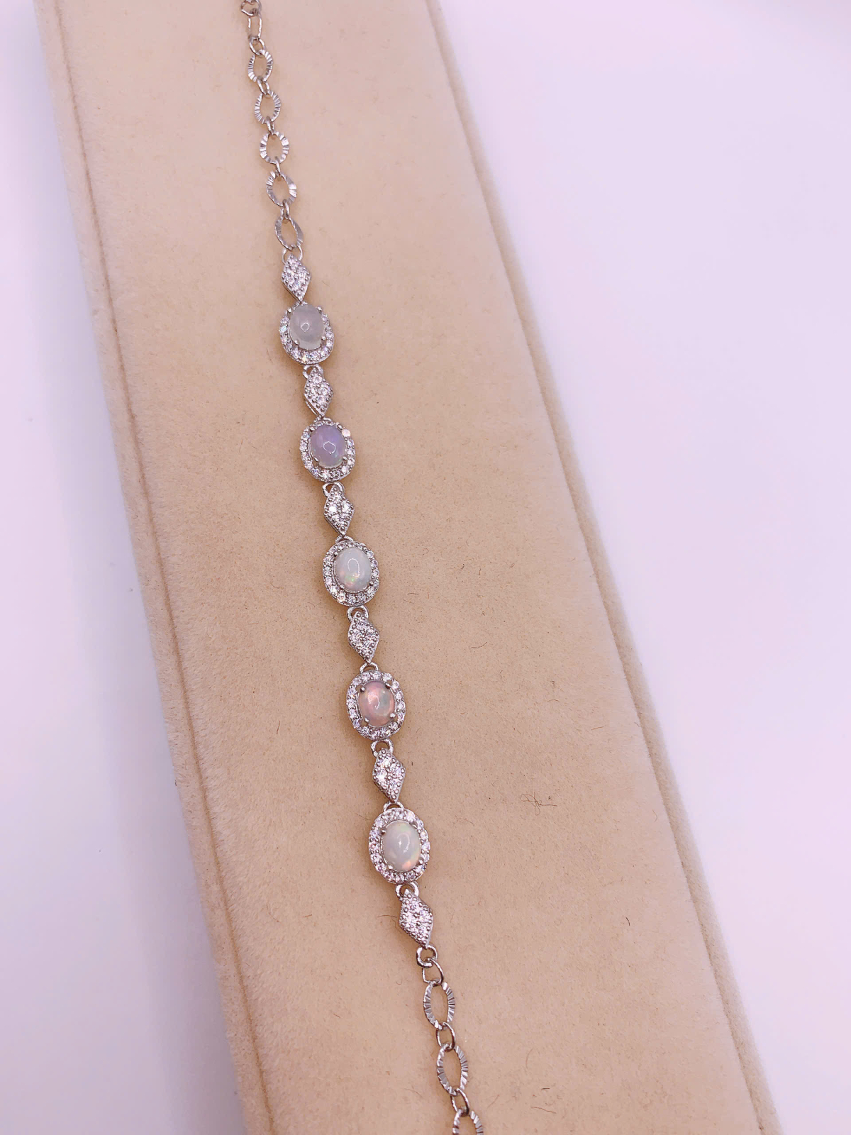 Lắc Tay Đá Opal Bạc 925 - BBO049