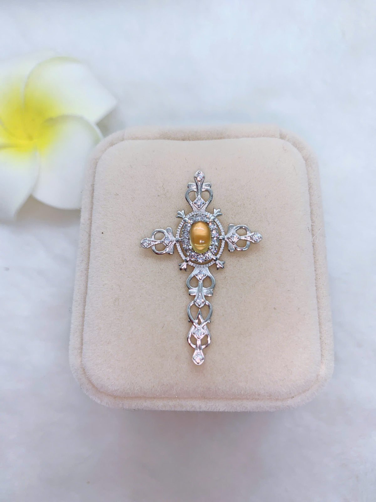 Mặt Dây Chuyền Citrine Bạc 925 - PCT100