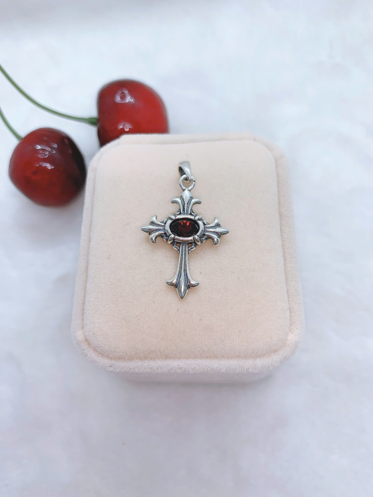Mặt Dây Chuyền Đá Garnet Bạc 925 - PGN72