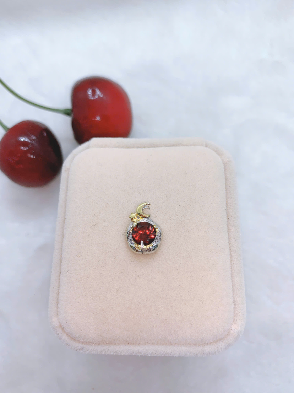 Mặt Dây Chuyền Đá Garnet Bạc 925 - PGN80