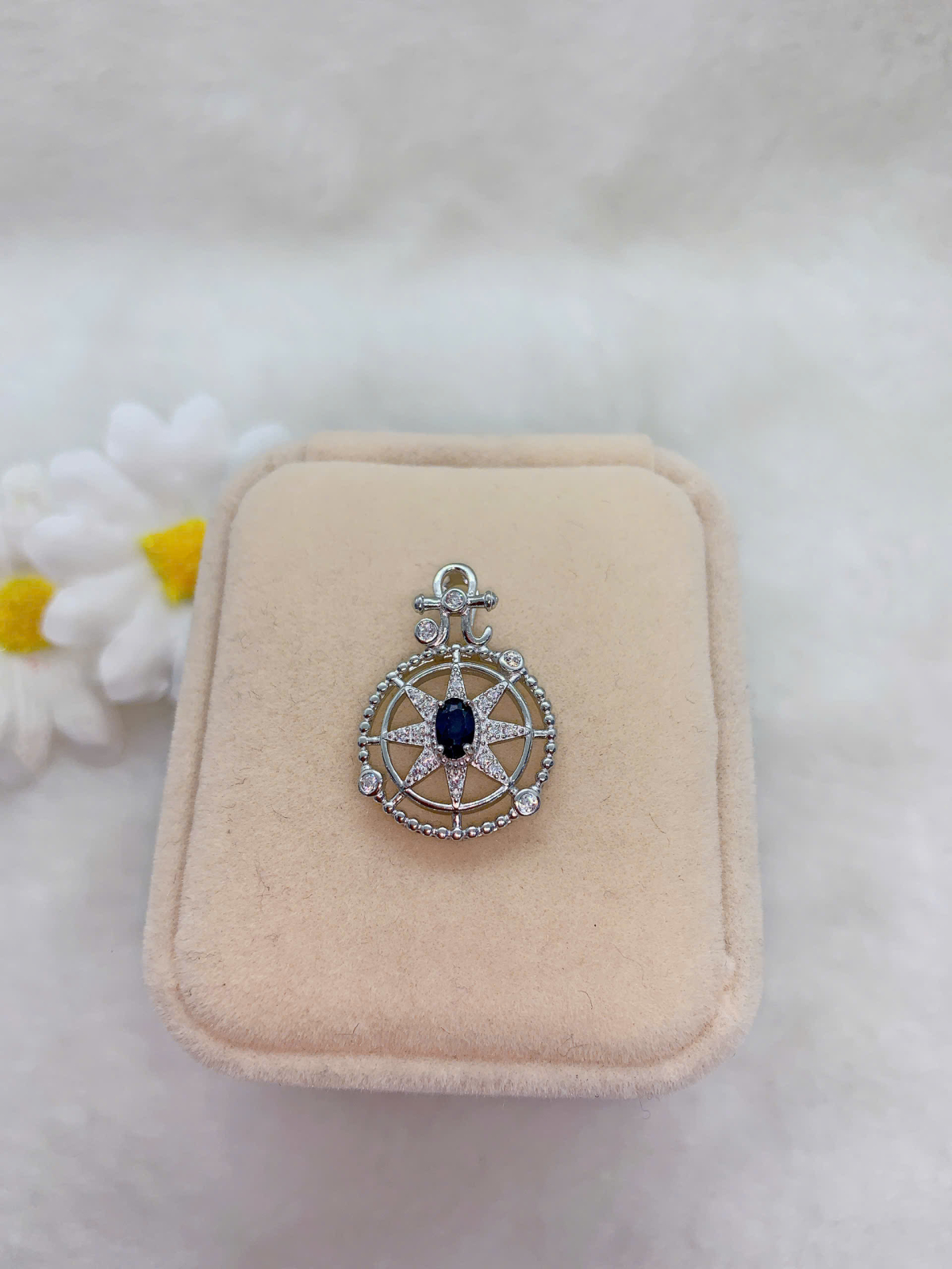 Mặt Dây Chuyền Bạc Sapphire Bạc 925 - PSP036