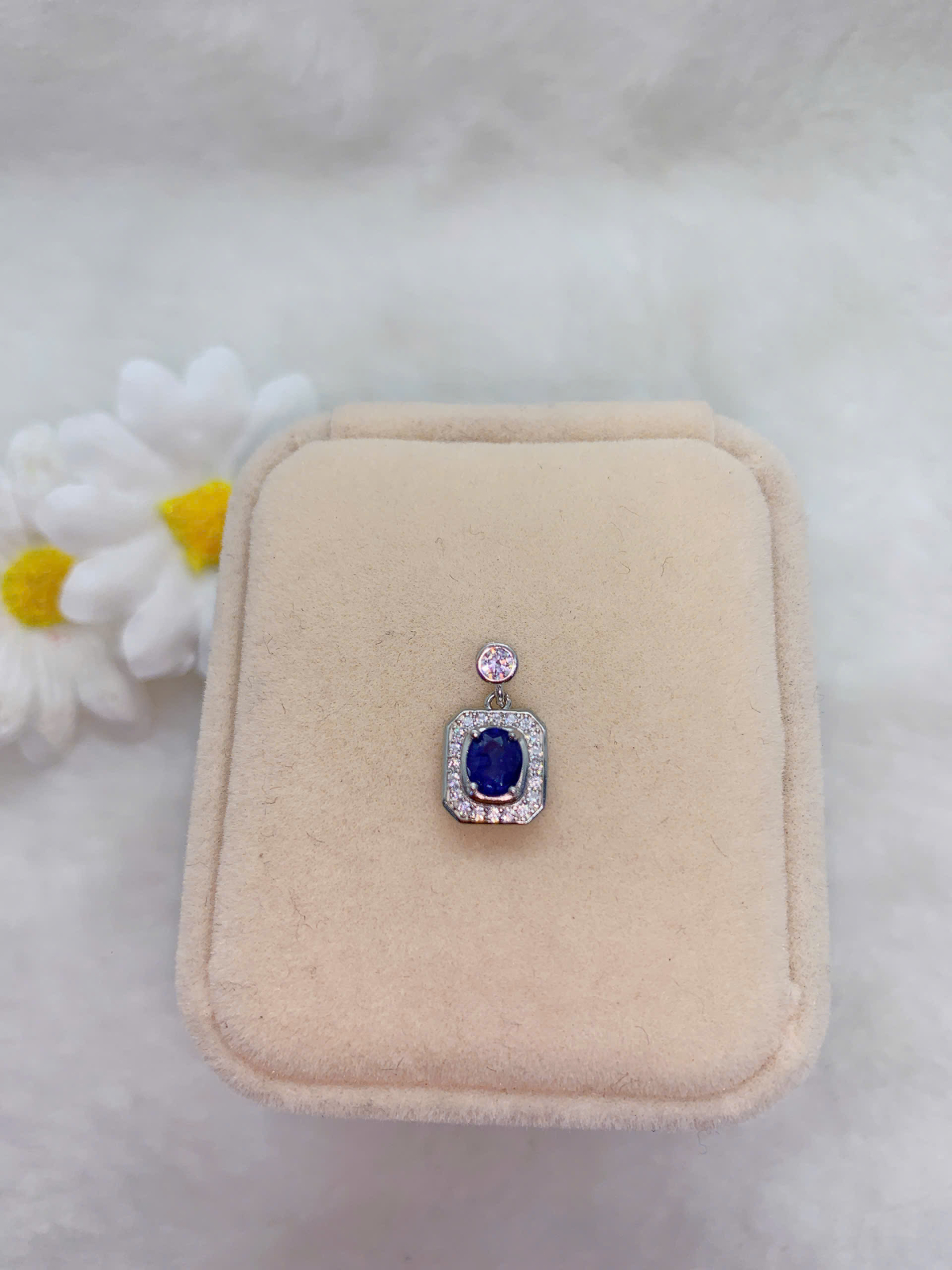 Mặt Dây Chuyền Bạc Sapphire Bạc 925 - PSP033