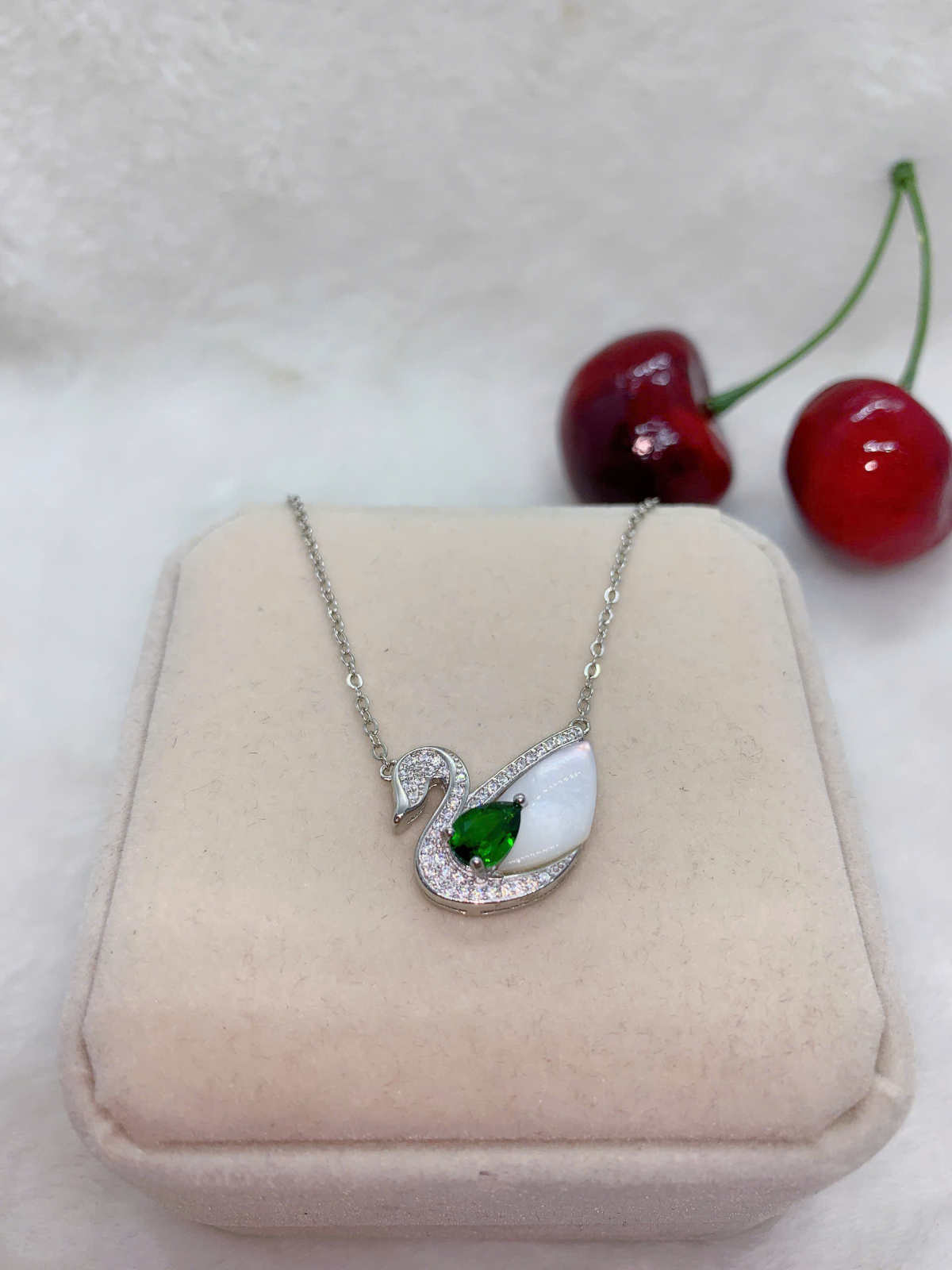 Mặt Dây Chuyền Đá Diopsite Bạc 925 - PDO016