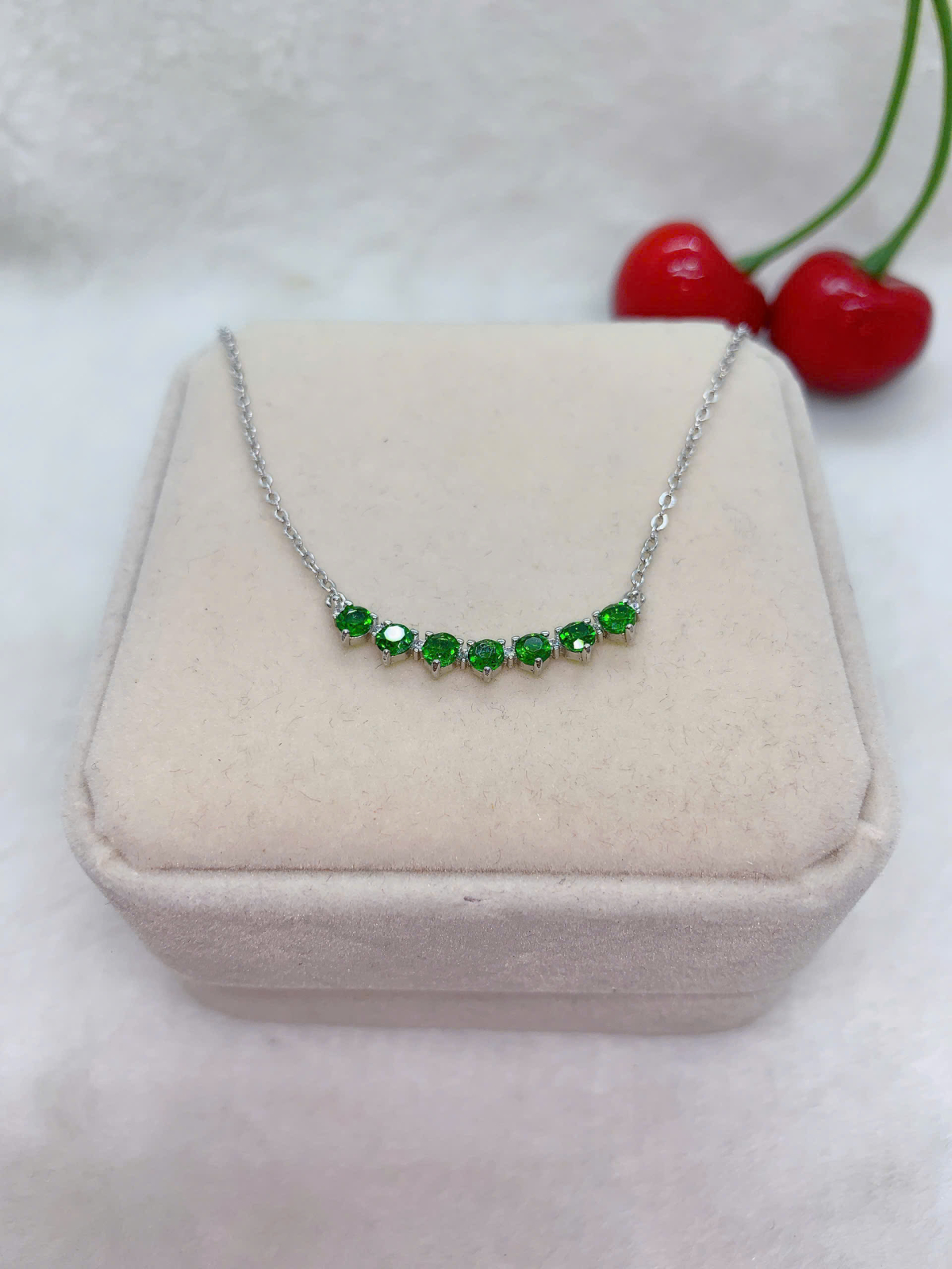 Mặt Dây Chuyền Đá Diopsite Bạc 925 - PDO004