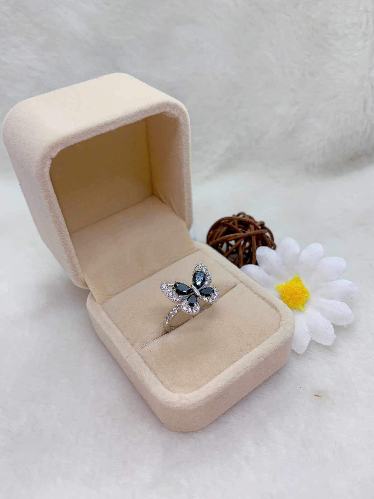 Nhẫn Moissanite ( D,FL,EX ) 9mm size 6 bạc 925-RMX132YS06