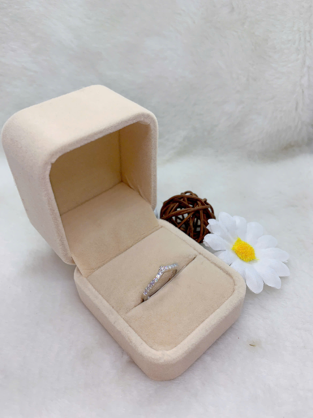 Nhẫn Moissanite ( D,FL,EX ) 9mm size 6 bạc 925-RMX129S05