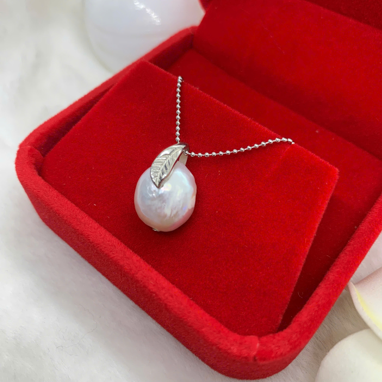 Dây Chuyền Ngọc Trai 12mm Bạc 950 - GP033