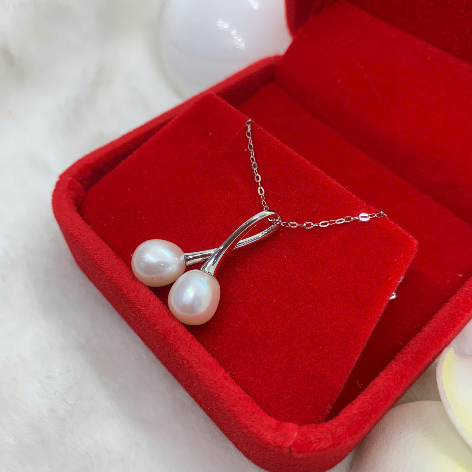 Dây Chuyền Ngọc Trai 8mm Bạc 950 - GPPD040