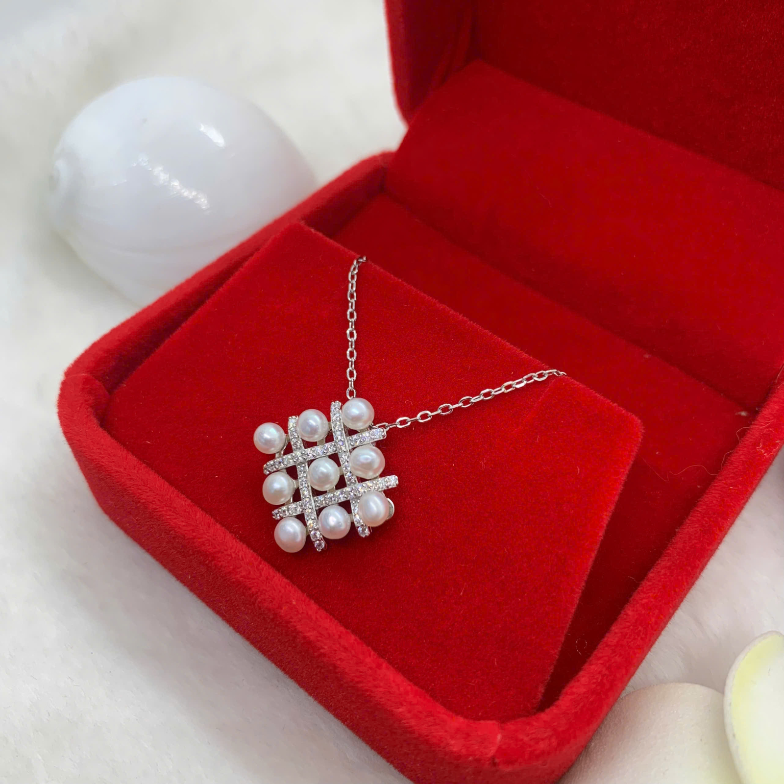 Dây Chuyền Ngọc Trai 3mm Bạc 950 - GP091