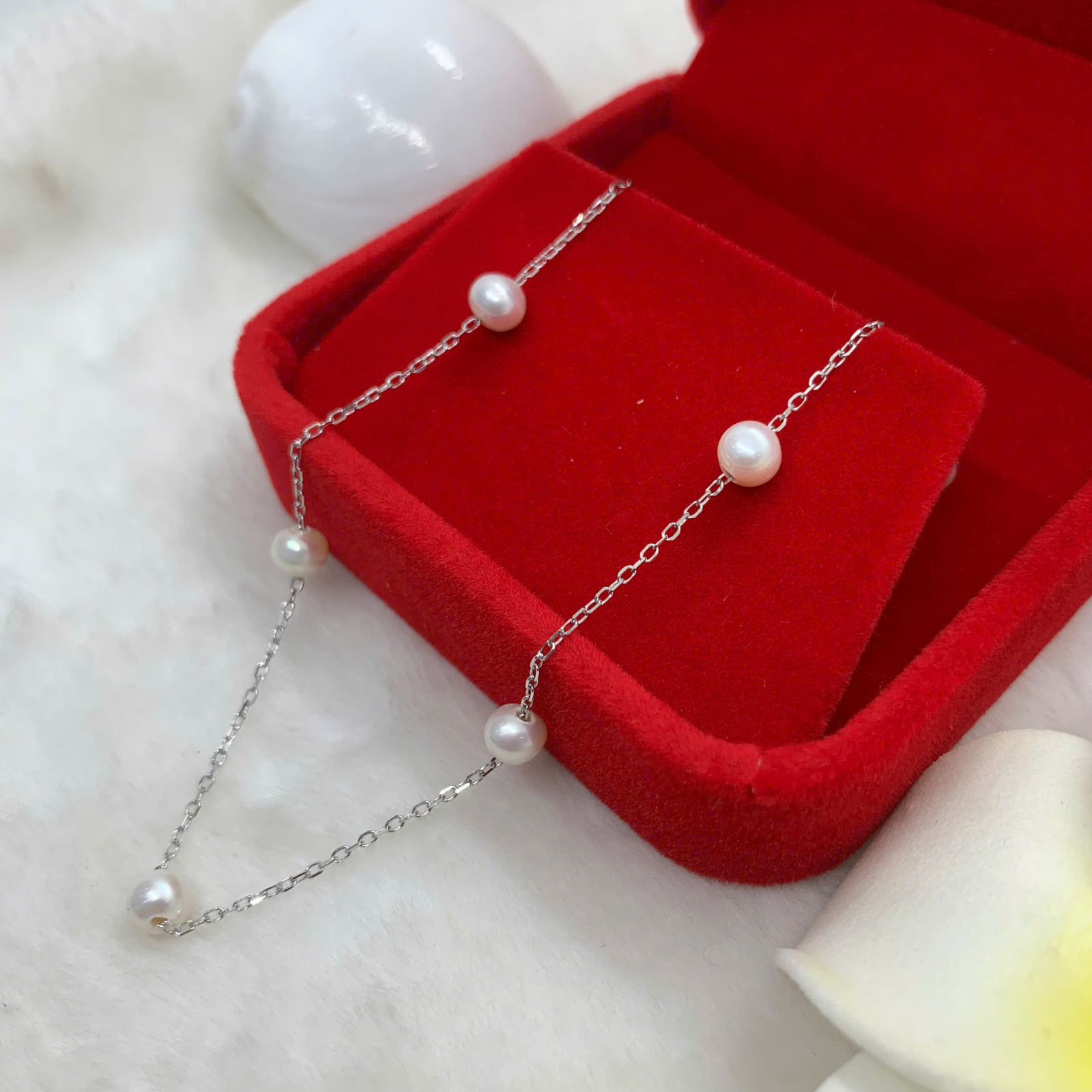 Dây Chuyền Ngọc Trai 4mm Bạc 950 - GP258