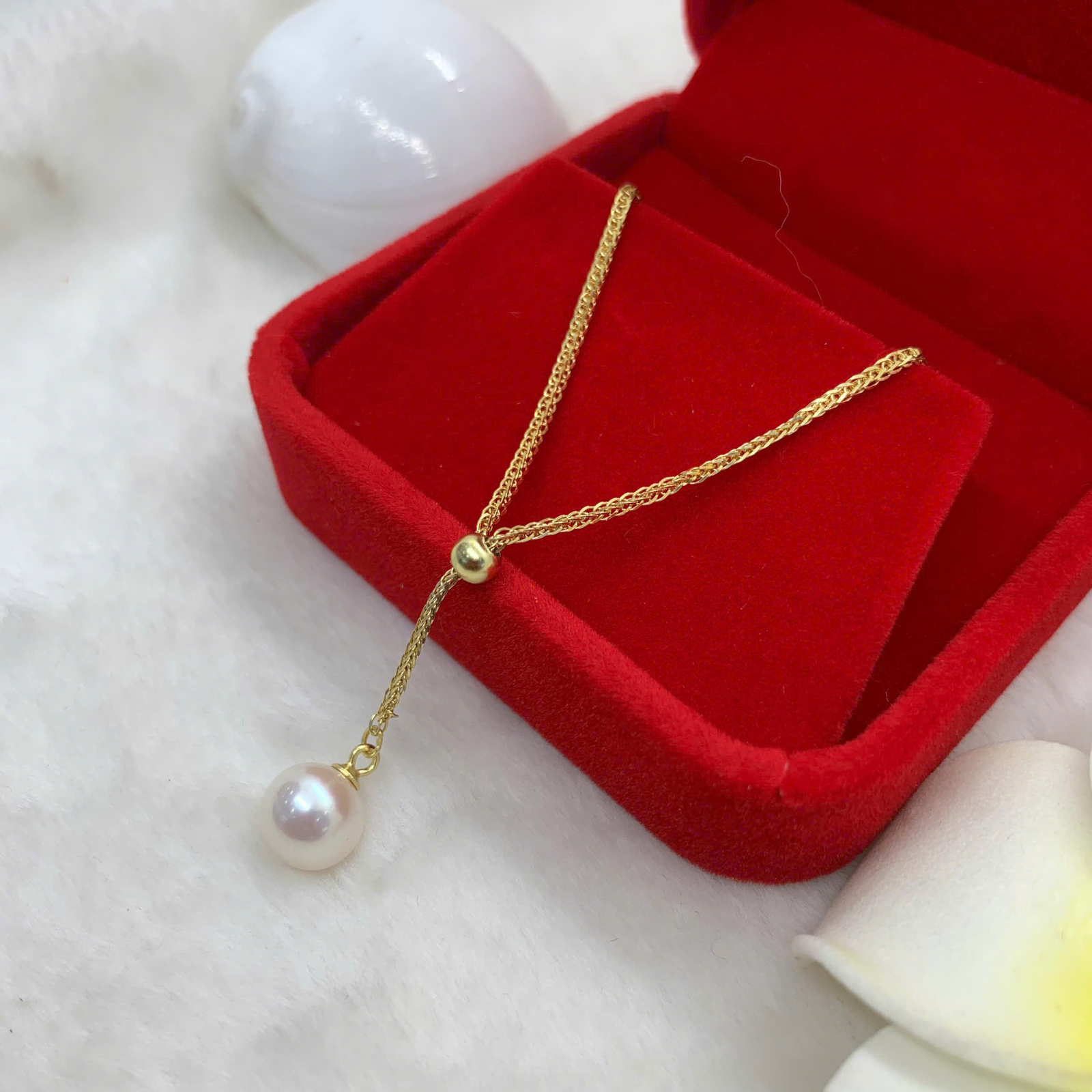 Dây Chuyền Ngọc Trai 8mm Bạc 950 - GP016