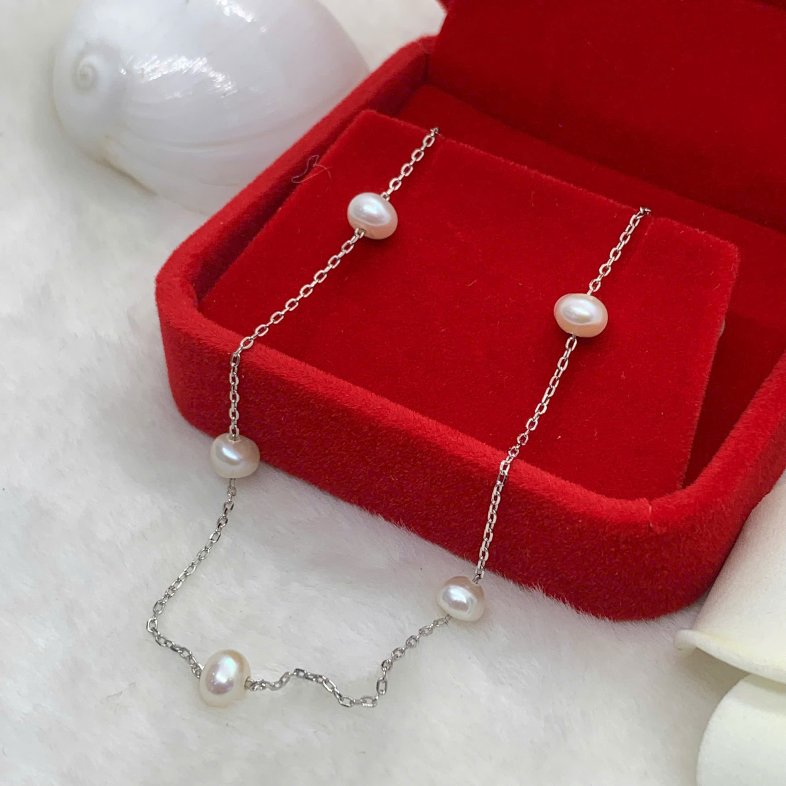 Dây Chuyền Ngọc Trai 6mm Bạc 950 - GP265