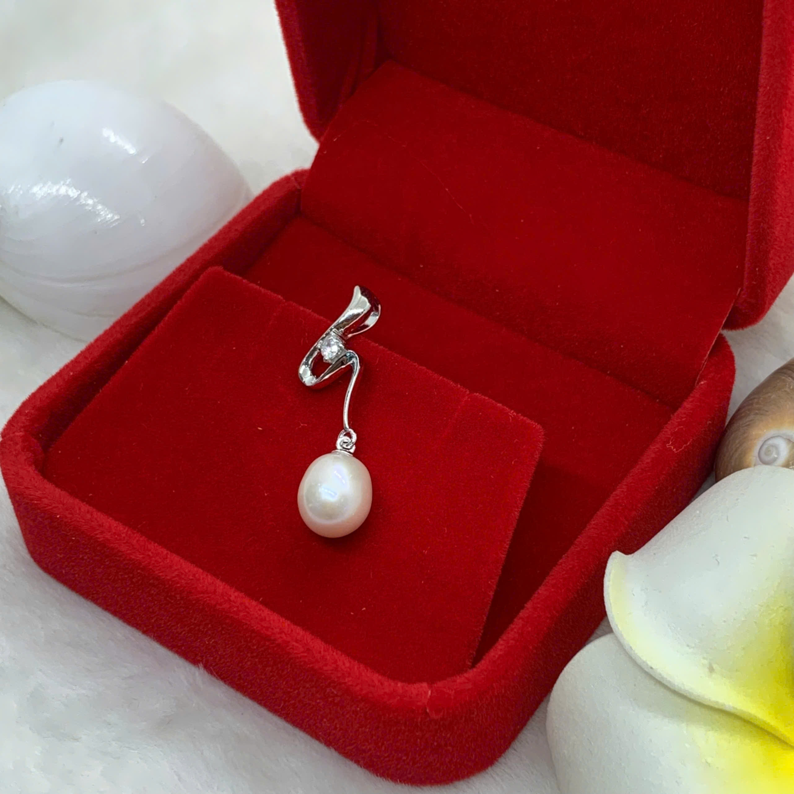 Dây Chuyền Ngọc Trai 8mm Bạc 950 - GP026