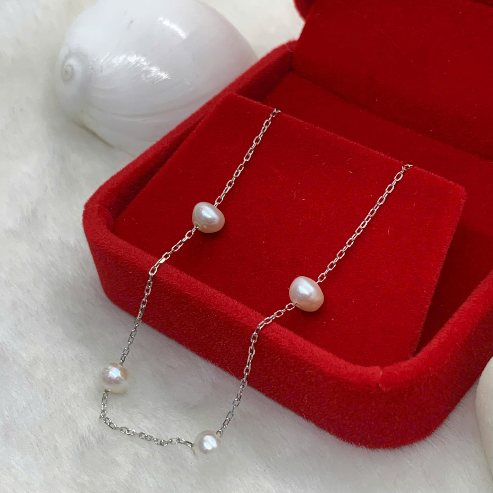 Dây Chuyền Ngọc Trai 5.5mm Bạc 950 - GP259