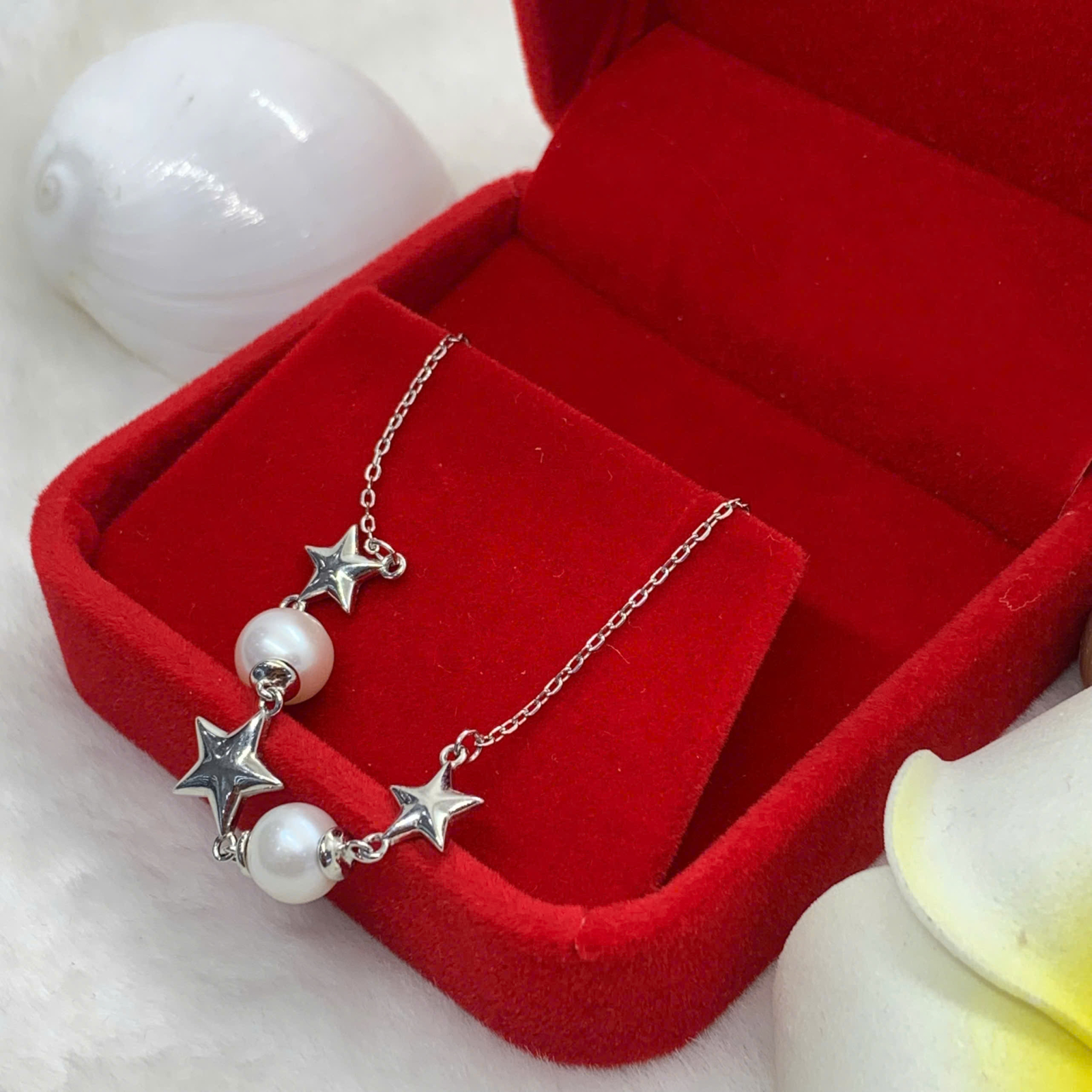 Dây Chuyền Ngọc Trai 8mm Bạc 950 - GP104