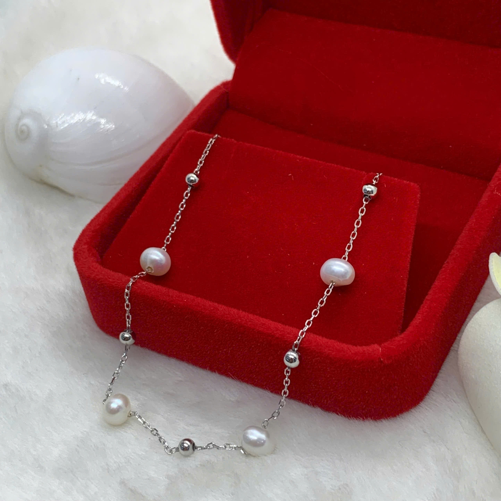 Dây Chuyền Ngọc Trai 5mm Bạc 950 - GP263