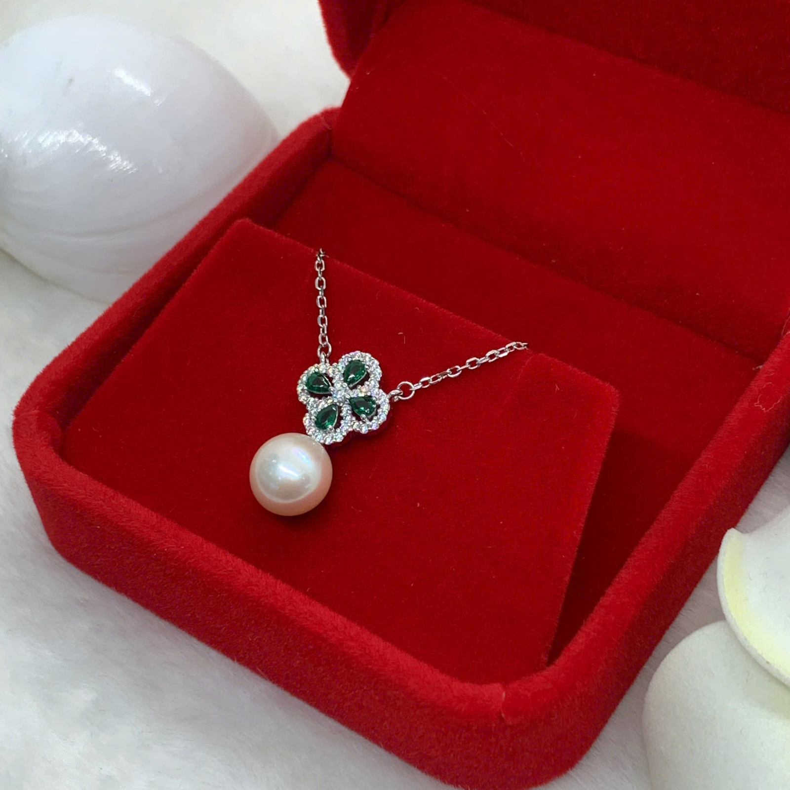 Dây Chuyền Ngọc Trai 8mm Bạc 950 - GP118