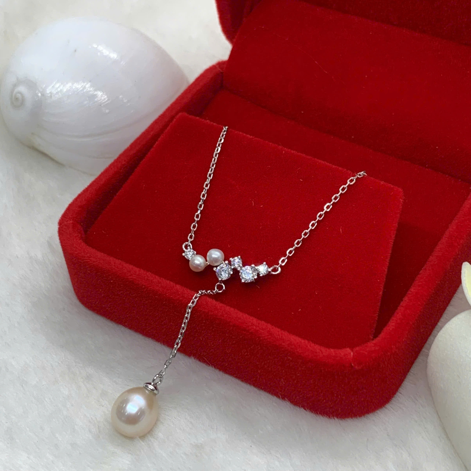 Dây Chuyền Ngọc Trai 8mm Bạc 950 - GP012