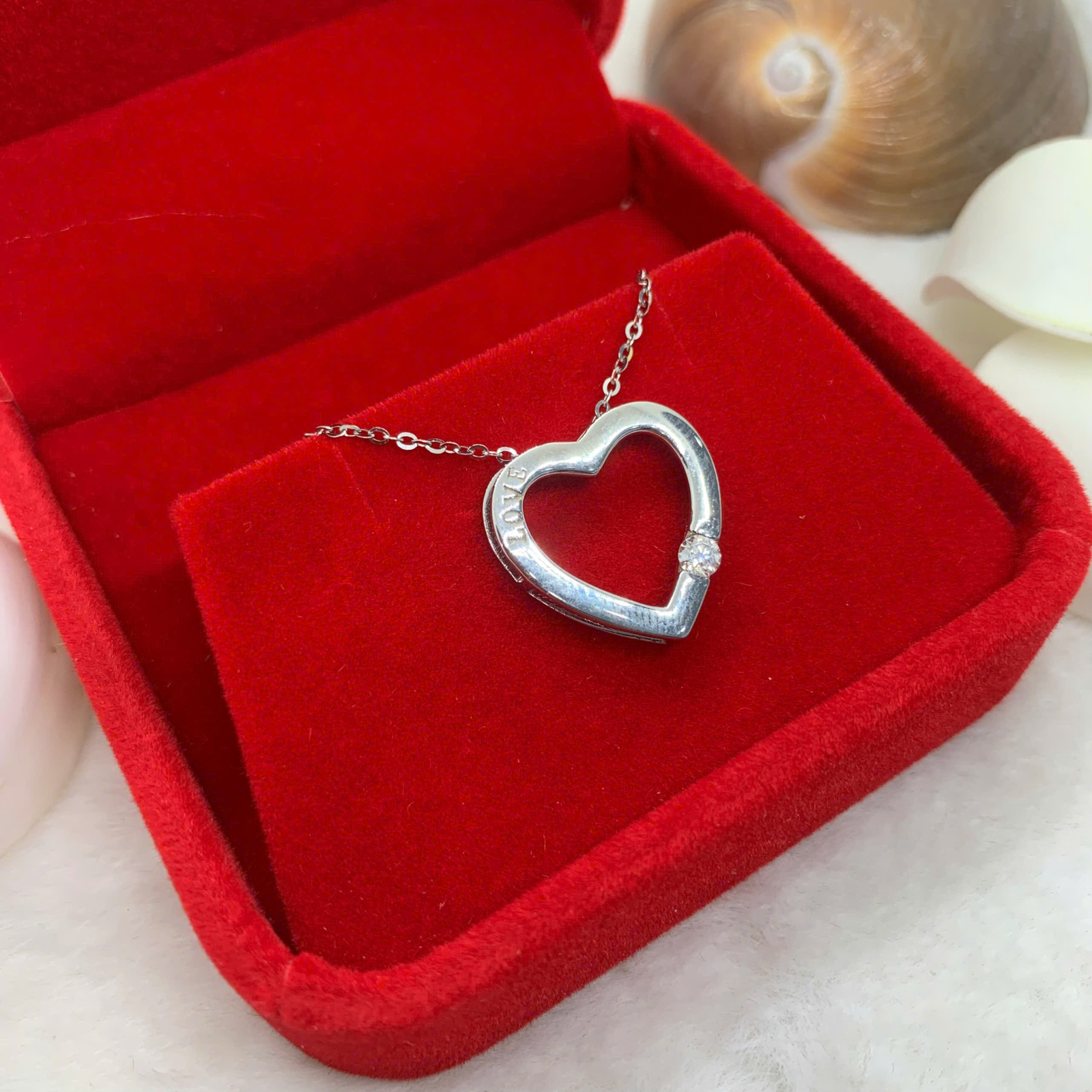 Mặt Dây Chuyền Moissanite ( D, FL, EX ) 0.1mm bạc 925 - MX013