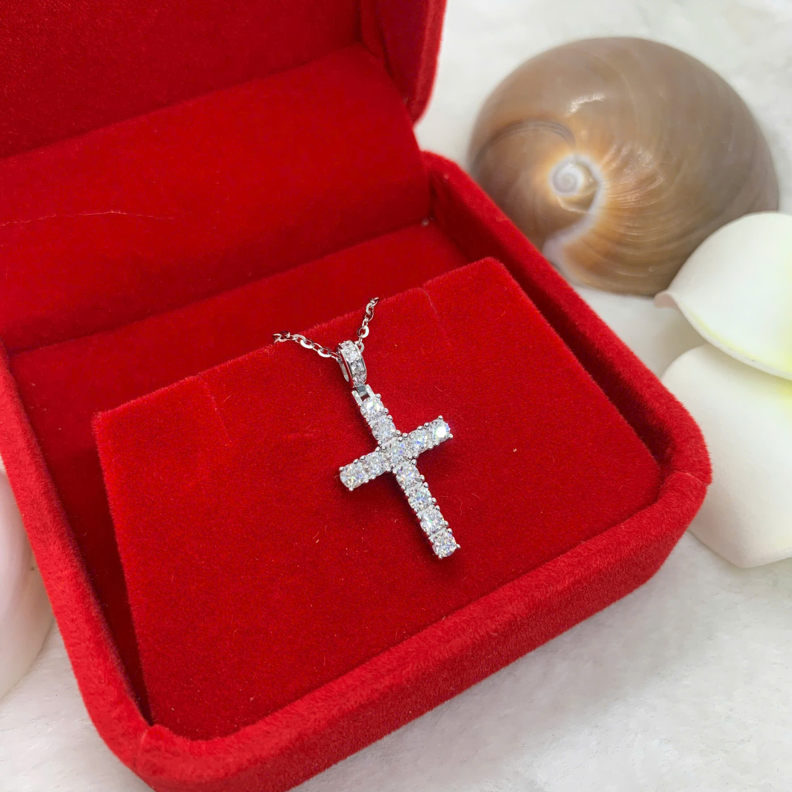 Mặt Dây Chuyền Moissanite ( D, FL, EX ) 2.5mm bạc 925 - MX098