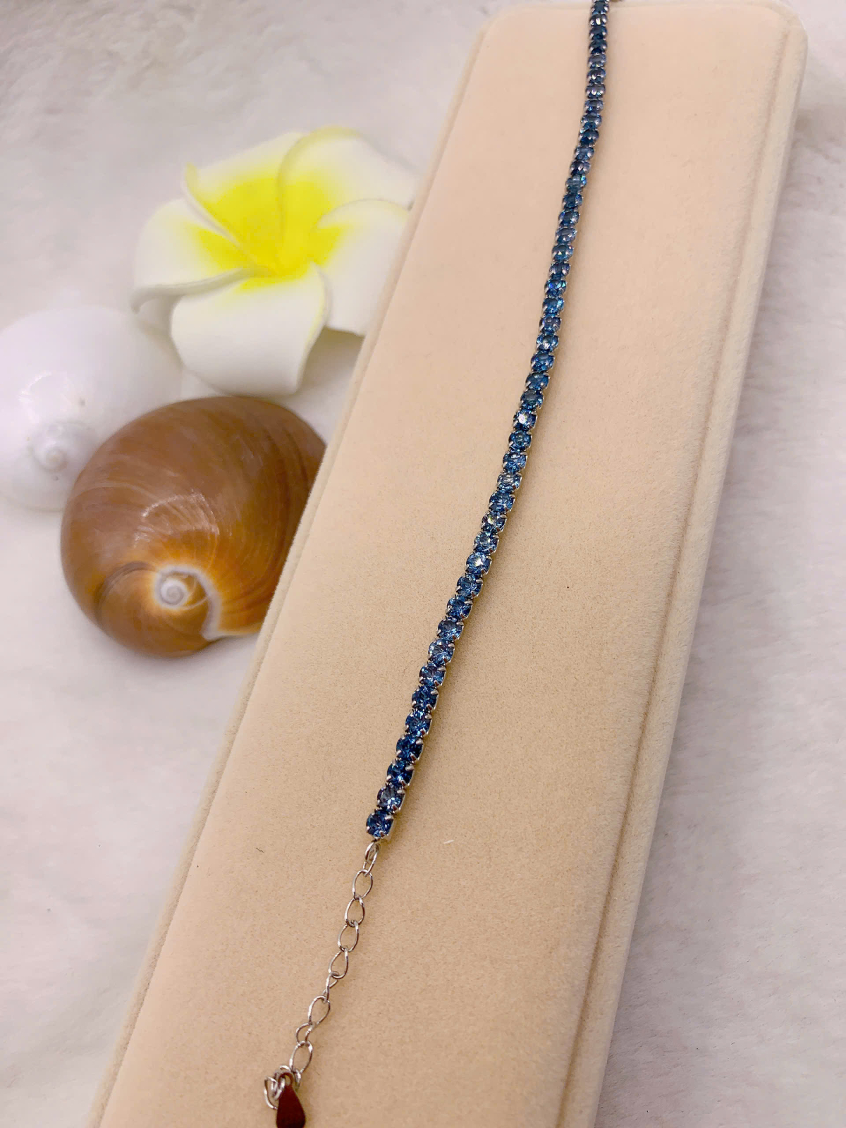 Lắc Tay Đá Topaz 5*7mm Bạc 925 - BT007